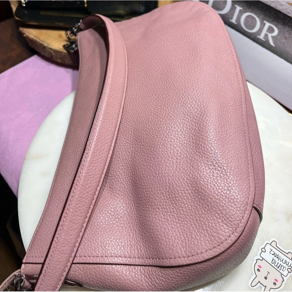 Coach Pink Pebbled Leather Hobo “Chelsea” Bag